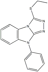 3-(ethylsulfanyl)-9-phenyl-9H-[1,2,4]triazolo[4,3-a]benzimidazole Struktur