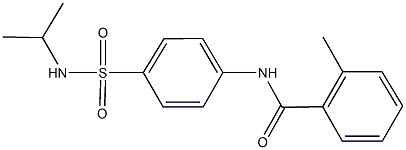 N-{4-[(isopropylamino)sulfonyl]phenyl}-2-methylbenzamide Structure