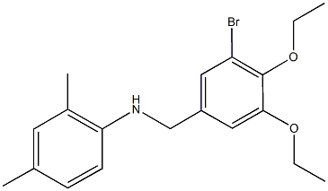N-(3-bromo-4,5-diethoxybenzyl)-N-(2,4-dimethylphenyl)amine Structure