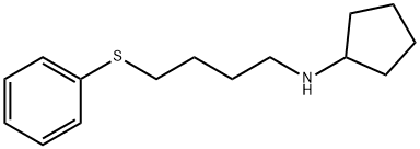 N-cyclopentyl-N-[4-(phenylsulfanyl)butyl]amine Struktur