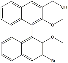 (2'-bromo-3,3'-dimethoxy-4,4'-binaphth-2-yl)methanol Struktur