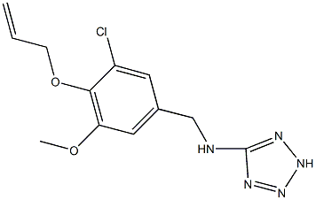 N-[4-(allyloxy)-3-chloro-5-methoxybenzyl]-N-(2H-tetraazol-5-yl)amine Struktur