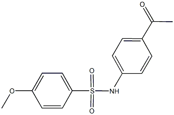 N-(4-Acetylphenyl)-4-methoxybenzenesulfonamide, 76883-72-2, 结构式
