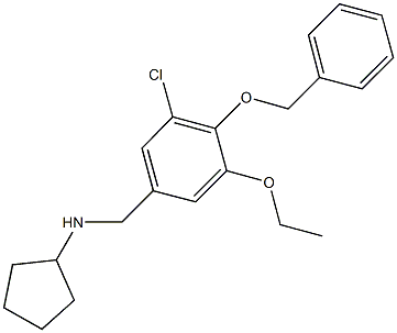 N-[4-(benzyloxy)-3-chloro-5-ethoxybenzyl]-N-cyclopentylamine Structure
