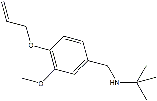 N-[4-(allyloxy)-3-methoxybenzyl]-N-(tert-butyl)amine Struktur