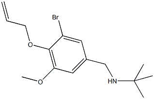 N-[4-(allyloxy)-3-bromo-5-methoxybenzyl]-N-(tert-butyl)amine Struktur