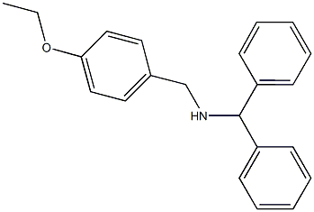 N-benzhydryl-N-(4-ethoxybenzyl)amine Struktur