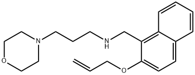N-{[2-(allyloxy)-1-naphthyl]methyl}-N-[3-(4-morpholinyl)propyl]amine Structure