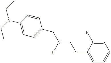 N-[4-(diethylamino)benzyl]-N-[2-(2-fluorophenyl)ethyl]amine Struktur