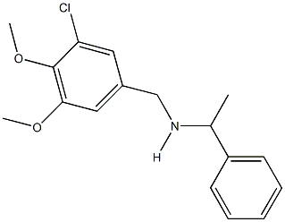 N-(3-chloro-4,5-dimethoxybenzyl)-N-(1-phenylethyl)amine Structure