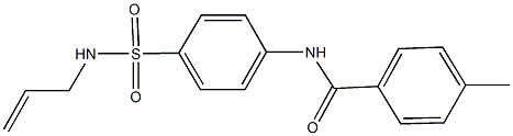 N-{4-[(allylamino)sulfonyl]phenyl}-4-methylbenzamide Struktur