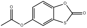 2-oxo-1,3-benzoxathiol-5-yl acetate Structure