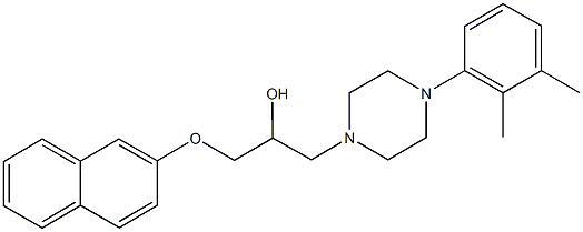 1-[4-(2,3-dimethylphenyl)-1-piperazinyl]-3-(2-naphthyloxy)-2-propanol Structure