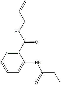 N-allyl-2-(propionylamino)benzamide Struktur
