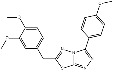 6-(3,4-dimethoxybenzyl)-3-(4-methoxyphenyl)[1,2,4]triazolo[3,4-b][1,3,4]thiadiazole Structure