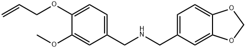 N-[4-(allyloxy)-3-methoxybenzyl]-N-(1,3-benzodioxol-5-ylmethyl)amine Struktur