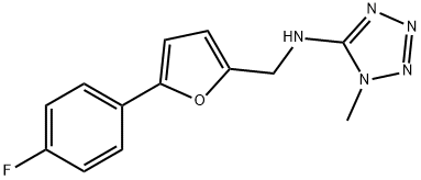 N-{[5-(4-fluorophenyl)-2-furyl]methyl}-N-(1-methyl-1H-tetraazol-5-yl)amine Structure