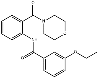 3-ethoxy-N-[2-(4-morpholinylcarbonyl)phenyl]benzamide Structure