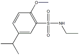 N-ethyl-5-isopropyl-2-methoxybenzenesulfonamide Struktur