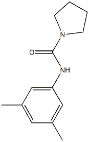 N-(3,5-dimethylphenyl)-1-pyrrolidinecarboxamide Struktur