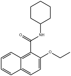 N-cyclohexyl-2-ethoxy-1-naphthamide Structure