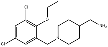 N-(3,5-dichloro-2-ethoxybenzyl)-N-(4-piperidinylmethyl)amine Struktur