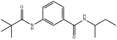 N-(sec-butyl)-3-[(2,2-dimethylpropanoyl)amino]benzamide Structure