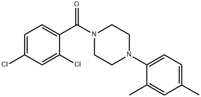 1-(2,4-dichlorobenzoyl)-4-(2,4-dimethylphenyl)piperazine Struktur