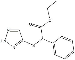 ethyl phenyl(2H-1,2,3-triazol-4-ylsulfanyl)acetate Structure