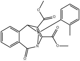 dimethyl 12-(2-methylphenyl)-8-oxo-9,12-diazatricyclo[7.2.1.0~2,7~]dodeca-2,4,6,10-tetraene-10,11-dicarboxylate Structure