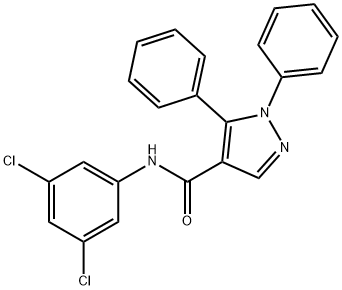 N-(3,5-dichlorophenyl)-1,5-diphenyl-1H-pyrazole-4-carboxamide Struktur