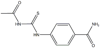 4-{[(acetylamino)carbothioyl]amino}benzamide Struktur