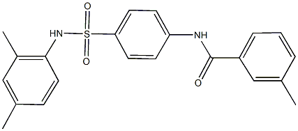 N-{4-[(2,4-dimethylanilino)sulfonyl]phenyl}-3-methylbenzamide Struktur