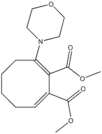 dimethyl 3-(4-morpholinyl)-2,8-cyclooctadiene-1,2-dicarboxylate Structure