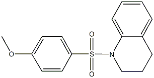 4-(3,4-dihydro-1(2H)-quinolinylsulfonyl)phenyl methyl ether Struktur