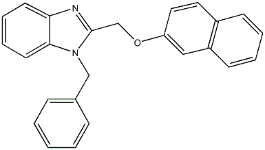 (1-benzyl-1H-benzimidazol-2-yl)methyl 2-naphthyl ether Structure