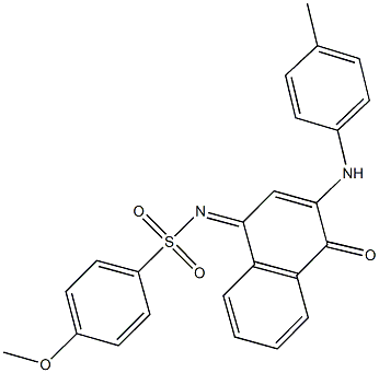 4-methoxy-N-(4-oxo-3-(4-toluidino)-1(4H)-naphthalenylidene)benzenesulfonamide