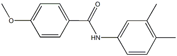 N-(3,4-dimethylphenyl)-4-methoxybenzamide Struktur