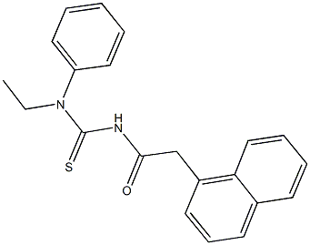 N-ethyl-N'-(1-naphthylacetyl)-N-phenylthiourea Struktur