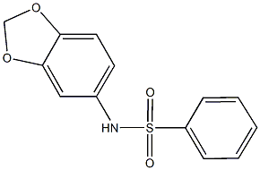 N-(1,3-benzodioxol-5-yl)benzenesulfonamide Struktur