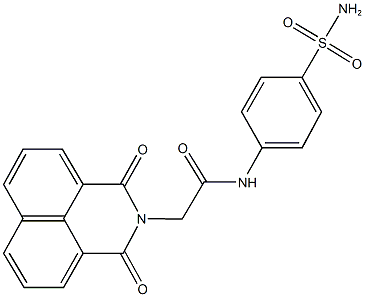 N-[4-(aminosulfonyl)phenyl]-2-(1,3-dioxo-1H-benzo[de]isoquinolin-2(3H)-yl)acetamide Struktur