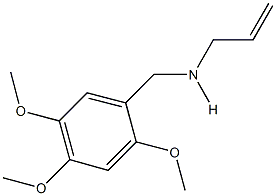 N-allyl-N-(2,4,5-trimethoxybenzyl)amine Struktur