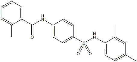 N-{4-[(2,4-dimethylanilino)sulfonyl]phenyl}-2-methylbenzamide Struktur