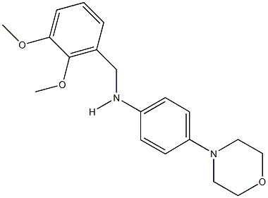 N-(2,3-dimethoxybenzyl)-N-[4-(4-morpholinyl)phenyl]amine Struktur