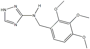 N-(1H-1,2,4-triazol-3-yl)-N-(2,3,4-trimethoxybenzyl)amine Structure