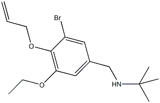 N-[4-(allyloxy)-3-bromo-5-ethoxybenzyl]-N-(tert-butyl)amine Struktur