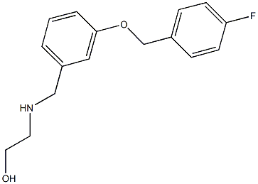 2-({3-[(4-fluorobenzyl)oxy]benzyl}amino)ethanol Structure
