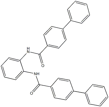 N-{2-[([1,1'-biphenyl]-4-ylcarbonyl)amino]phenyl}[1,1'-biphenyl]-4-carboxamide Struktur
