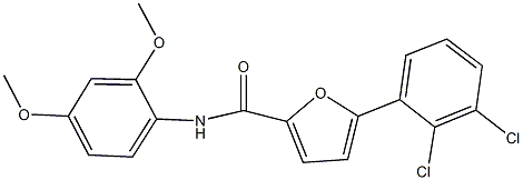 5-(2,3-dichlorophenyl)-N-(2,4-dimethoxyphenyl)-2-furamide Structure
