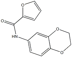 N-(2,3-dihydro-1,4-benzodioxin-6-yl)-2-furamide Struktur